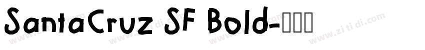 SantaCruz SF Bold字体转换